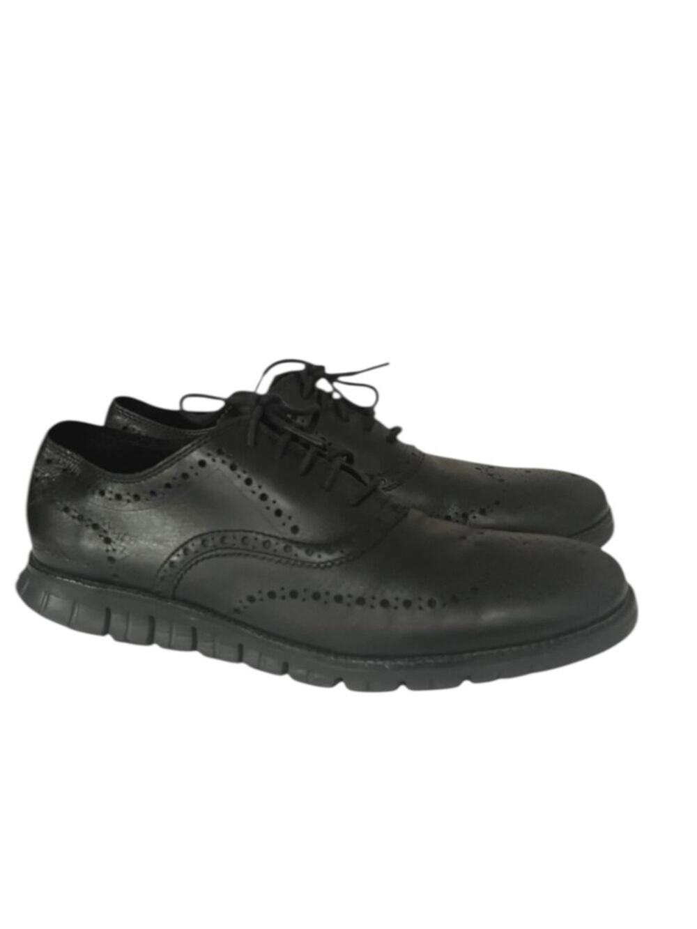 COLE HAAN Zerogrand Wingtip Oxford Black Shoes Men size 11.5M